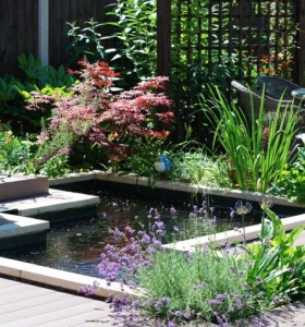 Jardines diseño y la armonía sanadora de los estanques.