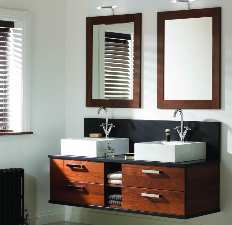 mueble de lavabos con encimera negra lavabos color negro madera porcelana
