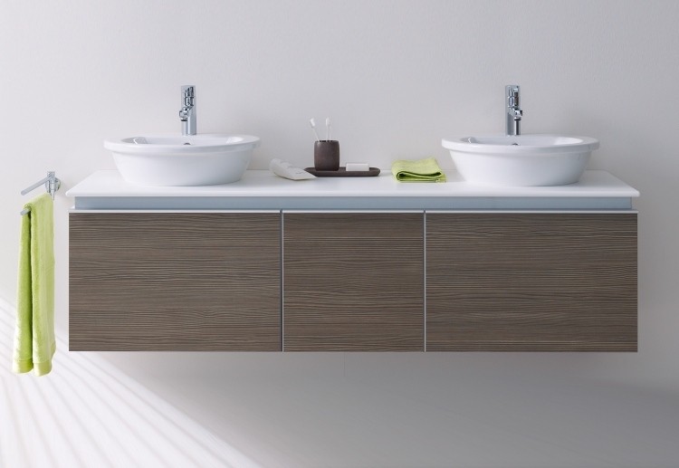 lavabos redondos con mueble laminado de madera lavabos redondos mueble laminado madera