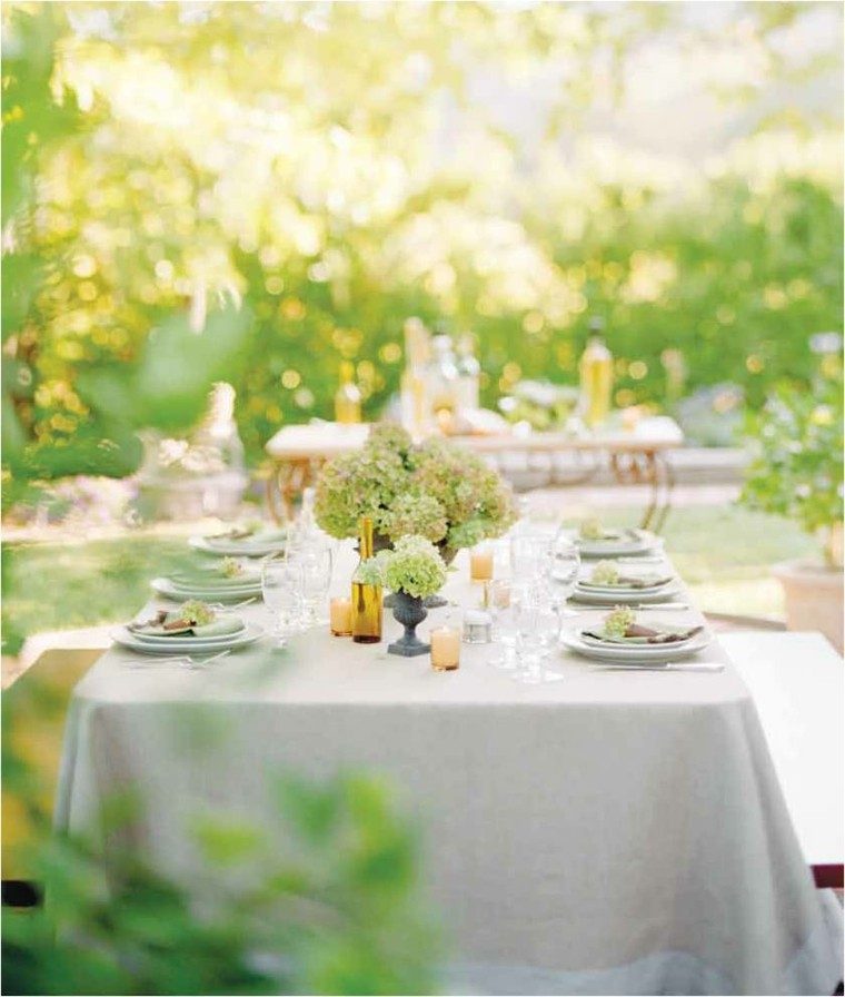mesa blanca party fiesta jardin