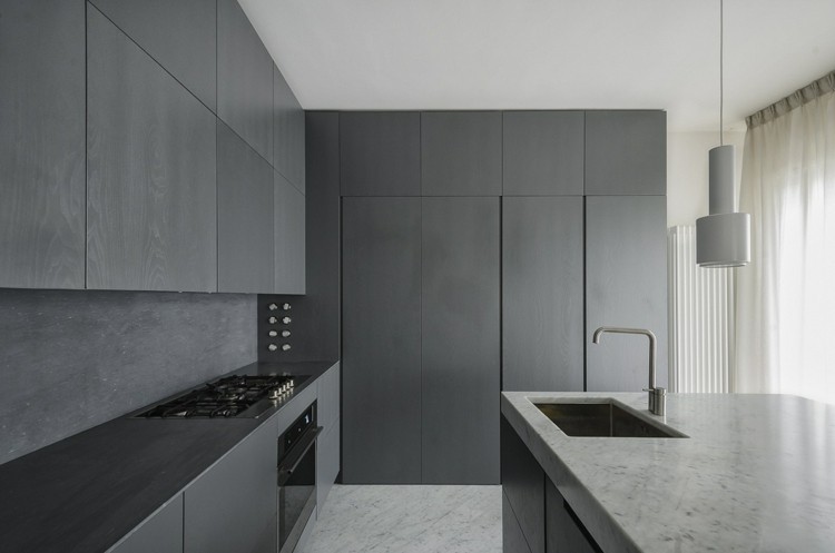 diseño italiano minimalista cocina contacto gabinetes italianos