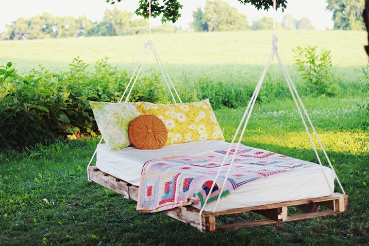 mobiliario cama diy pallets cojines diy