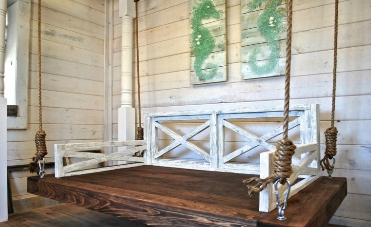 mobiliario madera marino estilo hipocampo diy