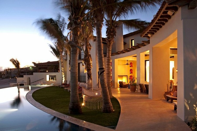 muebles de jardín hamacas estilo tropical ideas