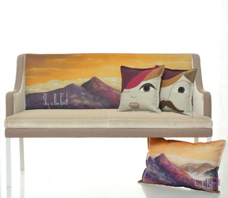 muebles diseno sofa estampa inspiradora ideas
