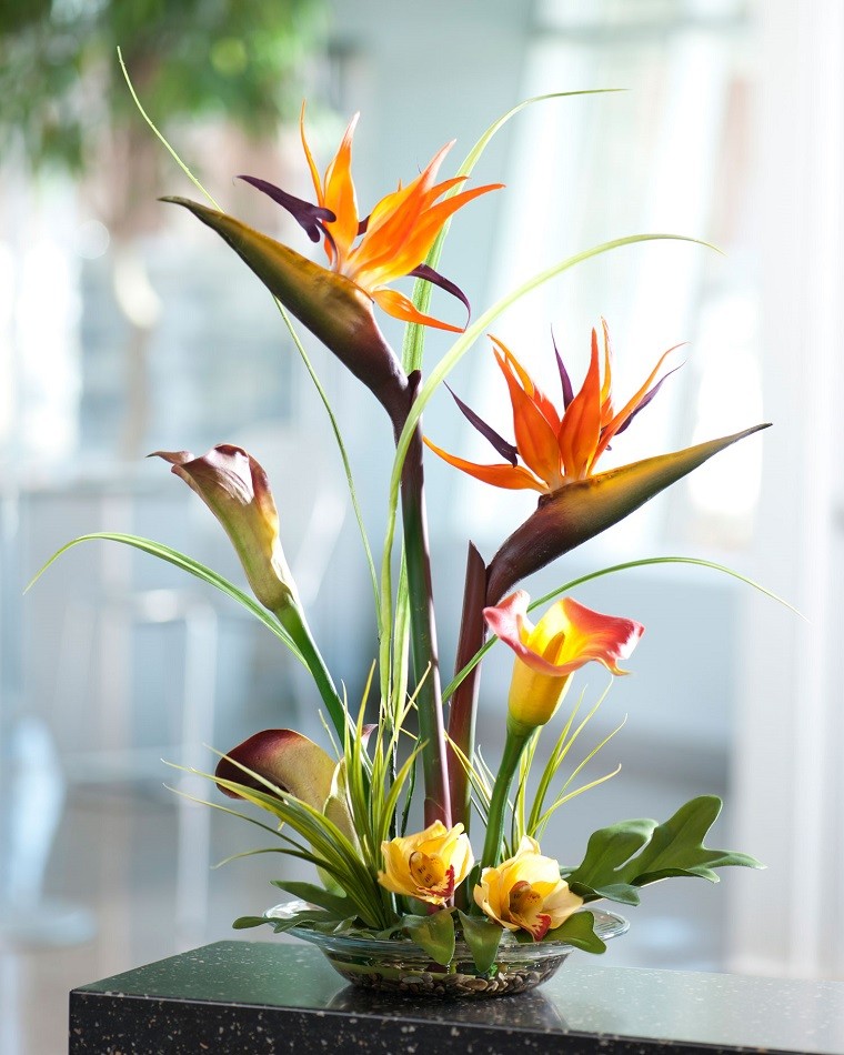 pajaro parasiso cala plato pequeno decorativo ideas