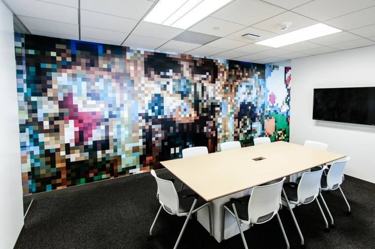 pared oficina original diseno interiores ideas