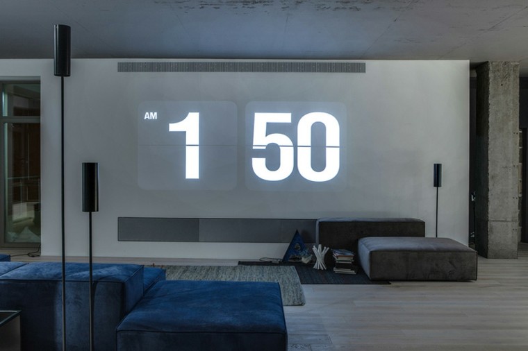 paredes diseño reloj proyector horario