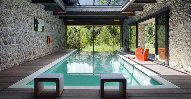 diseño para piscinas interiores cubiertas piscinas interiores cubiertas modernas madera