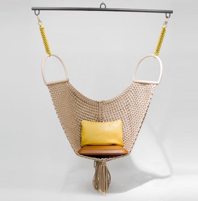 original diseño de silla colgante de crochet silla colgante tela crochet diseño