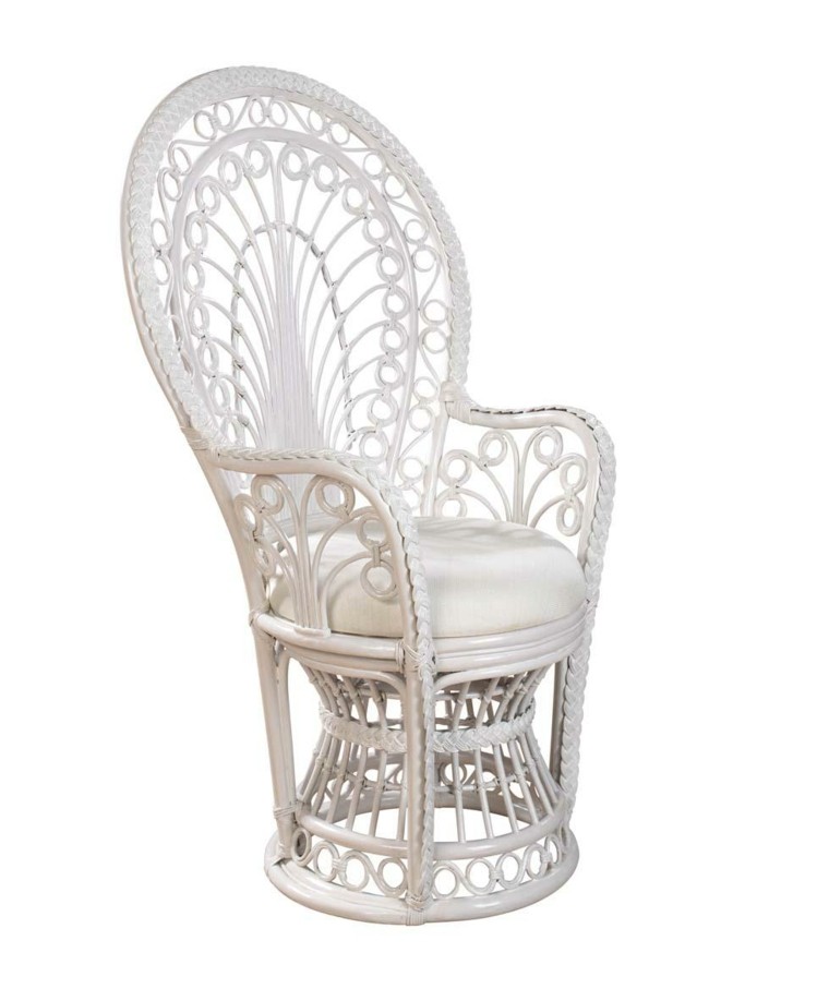 sillas pavo color blanco cojin ideas modernas