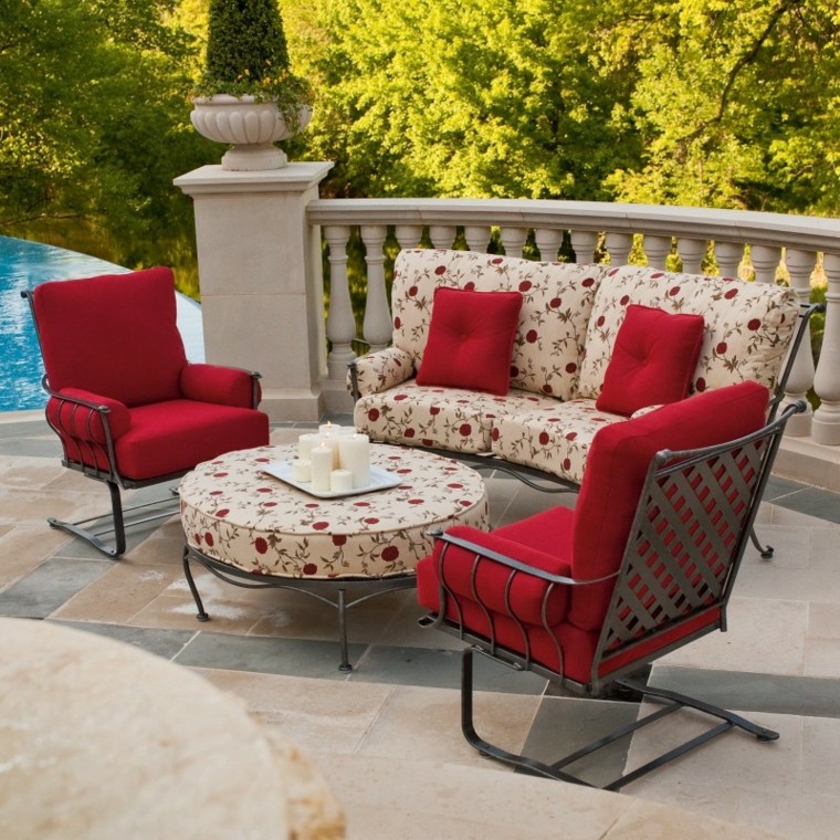ideas de sofá pequeña de acero para el jardín sofas jardin ideas pequenas muebles acero moderna
