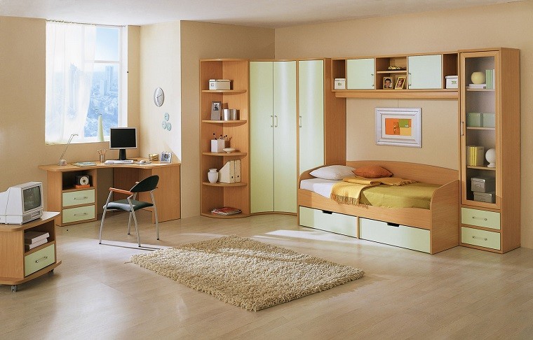 diseño tonos naranja decoracion infantil