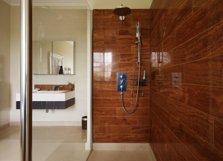 agradable ducha paredes moderno brillo