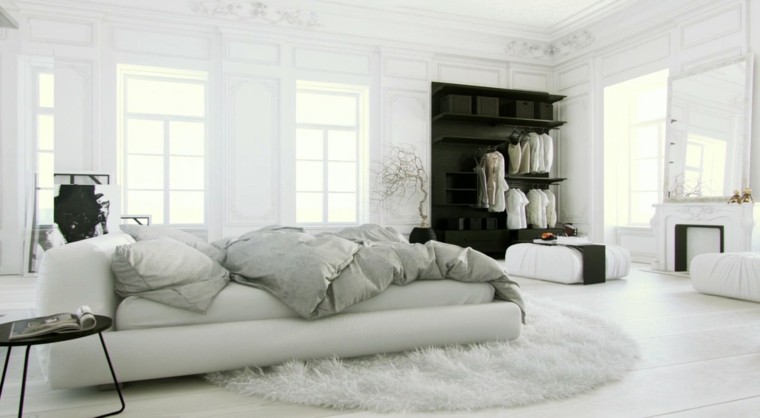 Habitacion color blanco, luminosidad y frescura en 50 ideas.