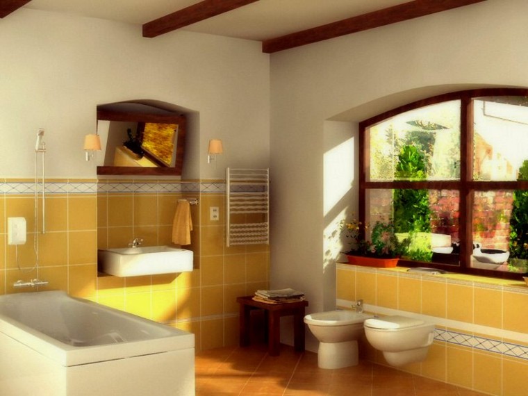 ideas de losas amarillas en el baño moderno bano losas amarillas banera pequeno moderno ideas