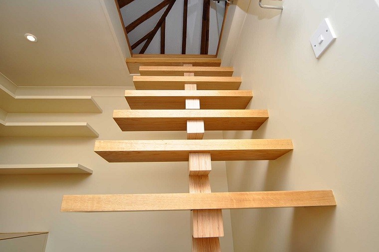 bonito diseño escaleras madera modernas