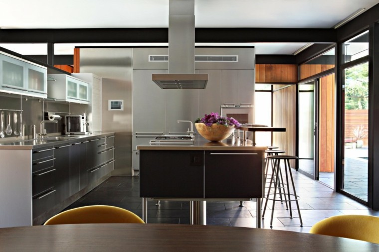 cocina de acero de estilo moderno cocina acero estilo moderno