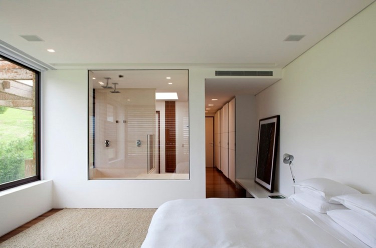 diseño cuartos de baño transparentes 