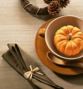 Paisajes de otoño para decorar la mesa - 50 ideas