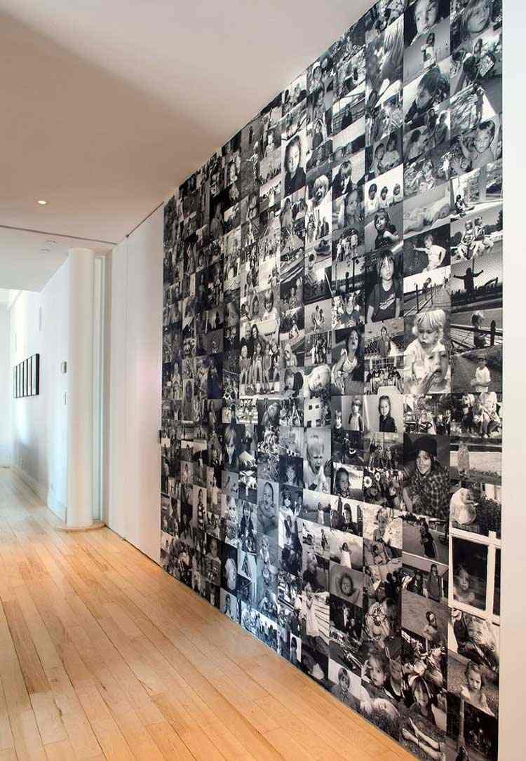decoración de cuartos fotos familiares pared blanca ideas