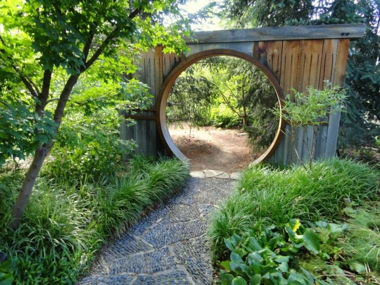 diseño jardines creativo sendero circular