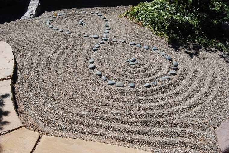 diseño jardin seco piedras zen
