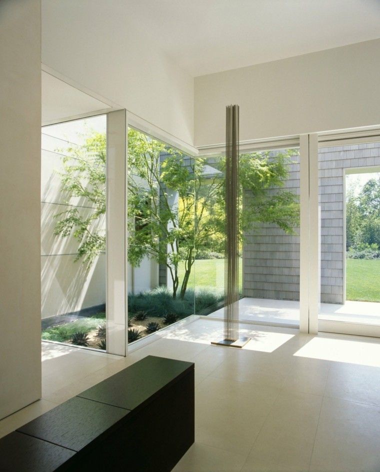 diseño estilo minimalista jardin interior