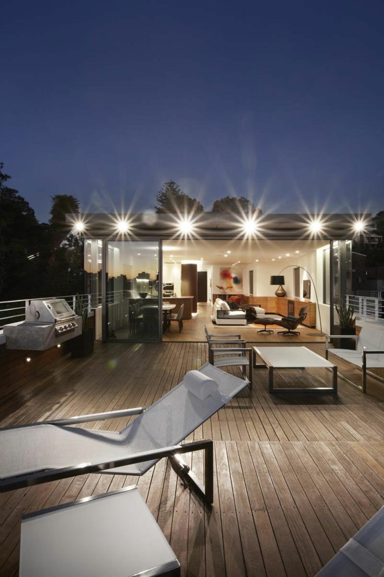 diseño de terraza de estilo moderno diseño terraza estilo moderno luces