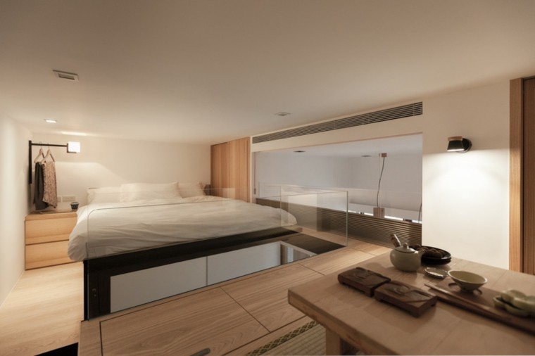 dormitorio estilo minimalista moderno estrecho apartamento ideas