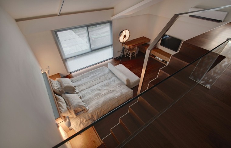 dormitorio estilo minimalista moderno lampara original ideas