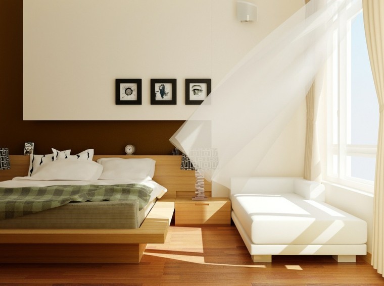 dormitorio estilo minimalista moderno sofa blanca ideas