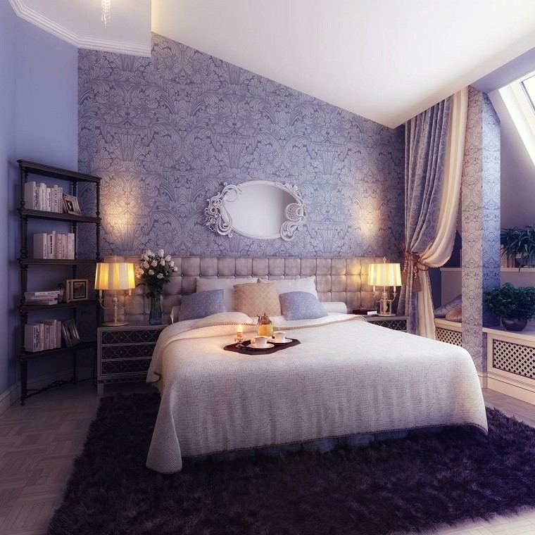 epejo precioso pared dormitorio pequeno romantico ideas