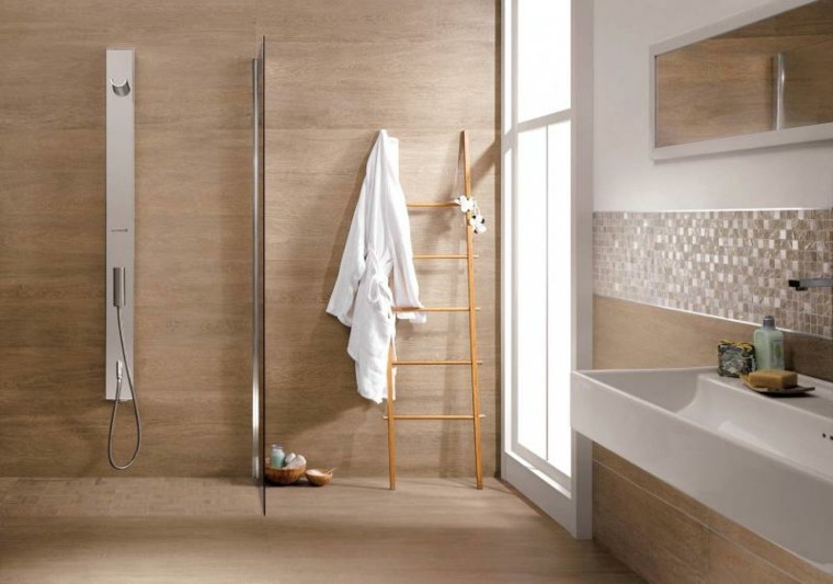escalera interesante ducha moderna toalla
