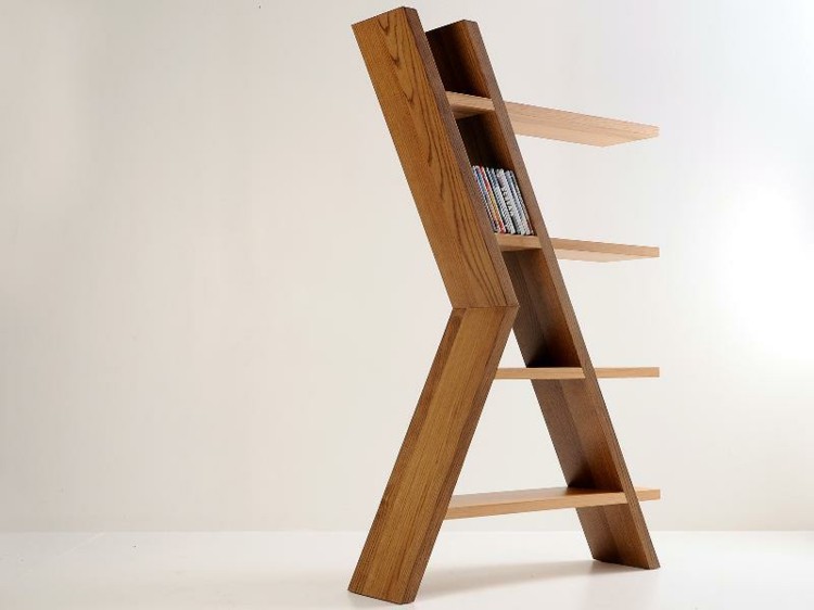 estanteria madera patas escaleras
