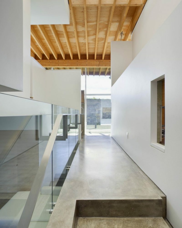 diseño estilo minimalista techo madera
