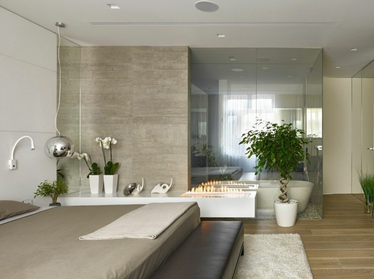 estupendo diseño dormitorio cuarto baño