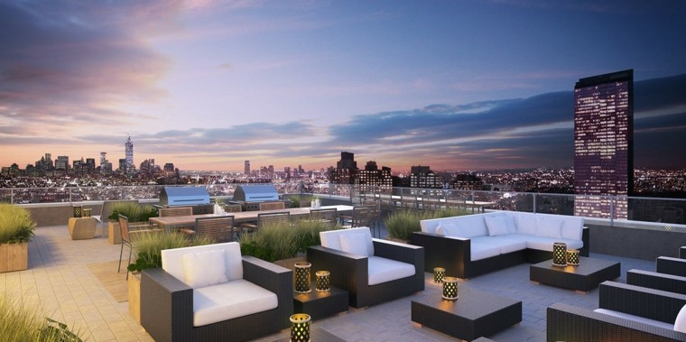 estupendo diseño terraza penthouse vistas