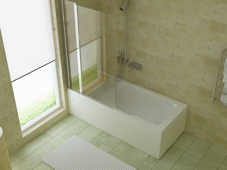 fresco ventilado baño jardines minimalista