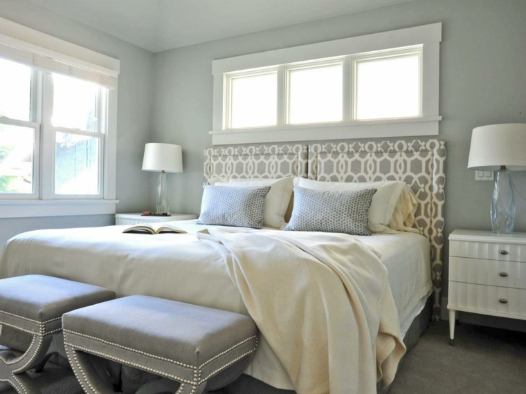 gris interesante sillones lampara cama