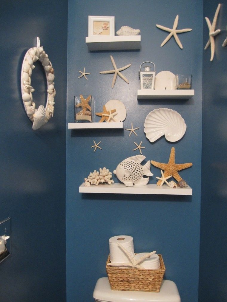ideas decoracion baño marinero estilo estrellas