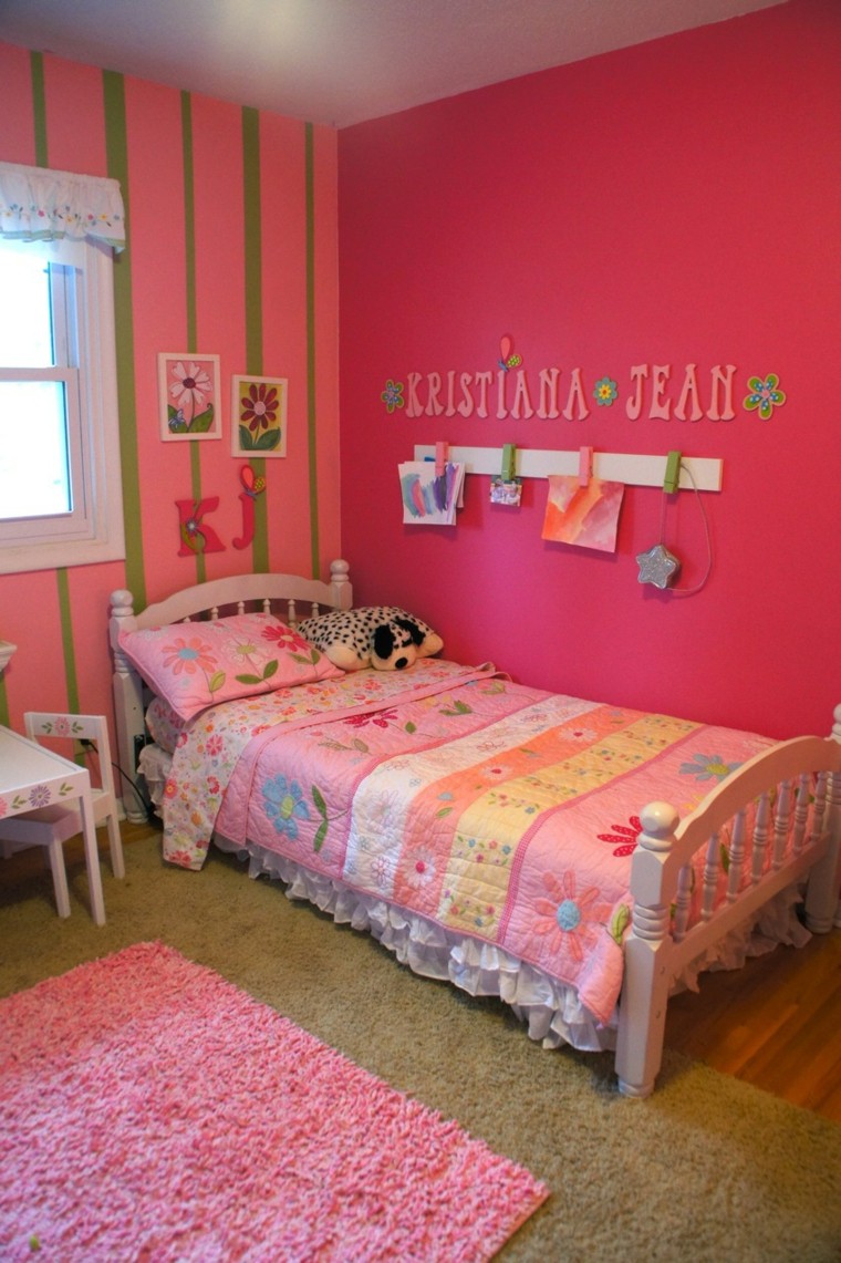 infantil niña habitacion alfombra letras