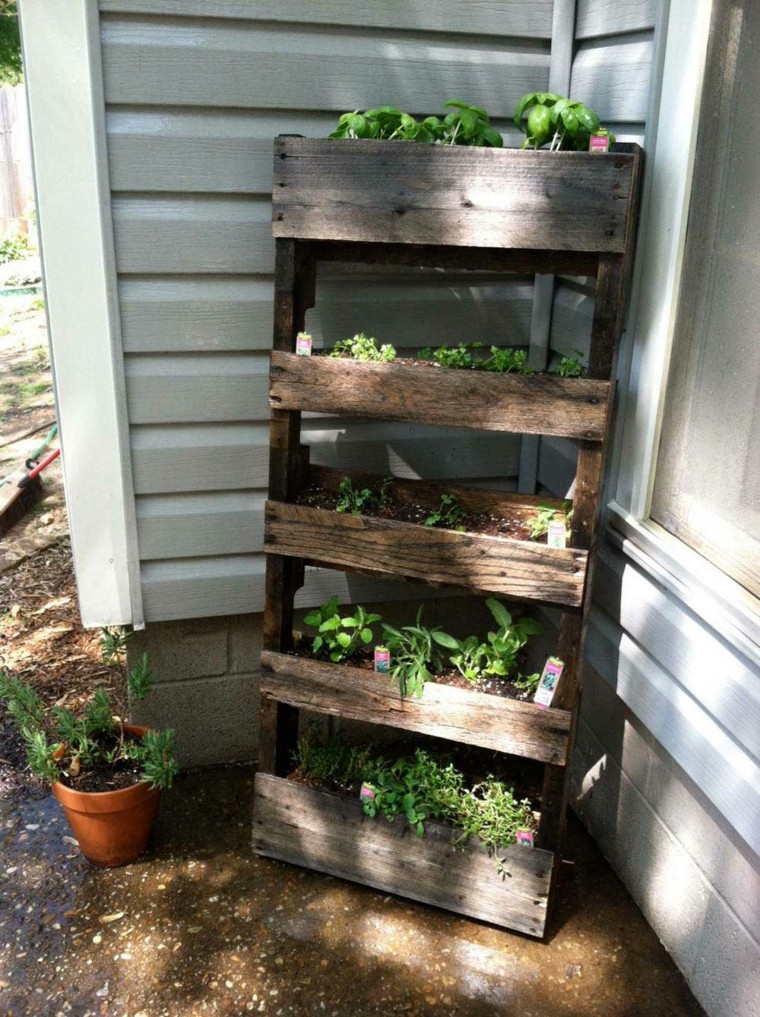 jardinera plantas DIY muebles madera