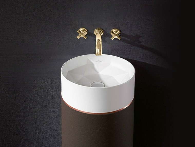 lavabo diseño octagon redondo moderno
