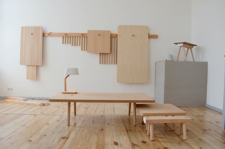 muebles madera natural sin trabajar
