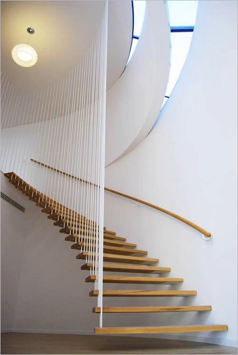 original diseño escaleras colgantes espiral