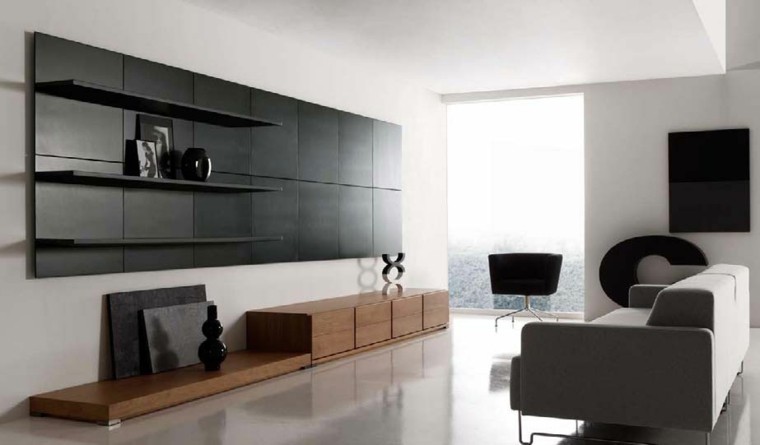 panel color negro decorativo salon