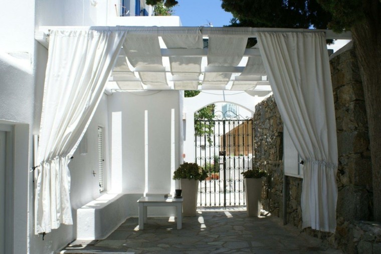 Cenadores con cortinas - treinta y ocho ideas