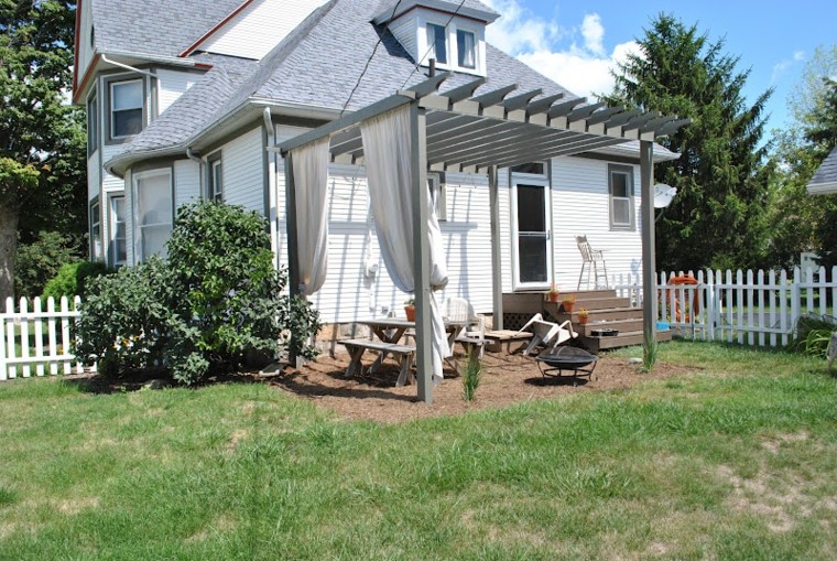 Cenadores con cortinas - treinta y ocho ideas