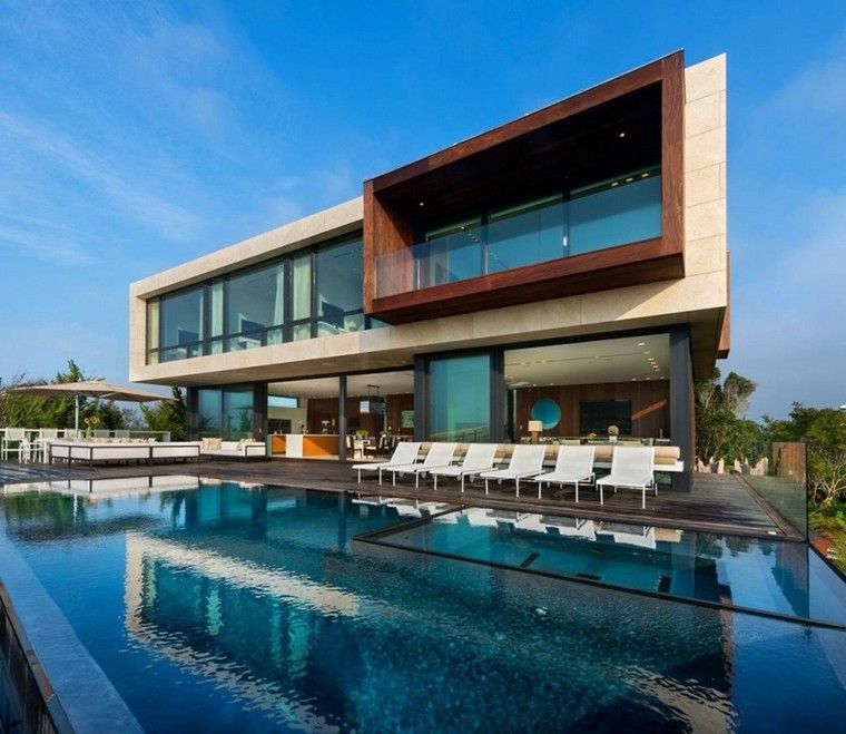 piscina diseño casa arquitectura moderno
